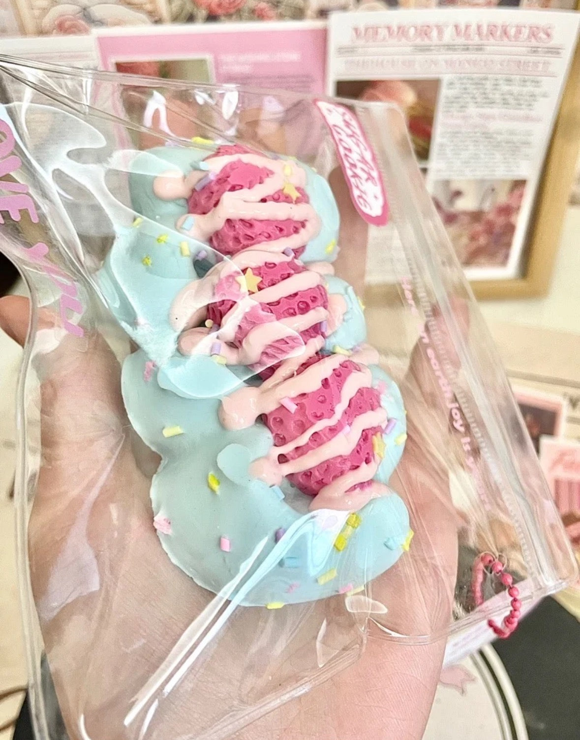Blueberry Strawberry Cream Cake squishy