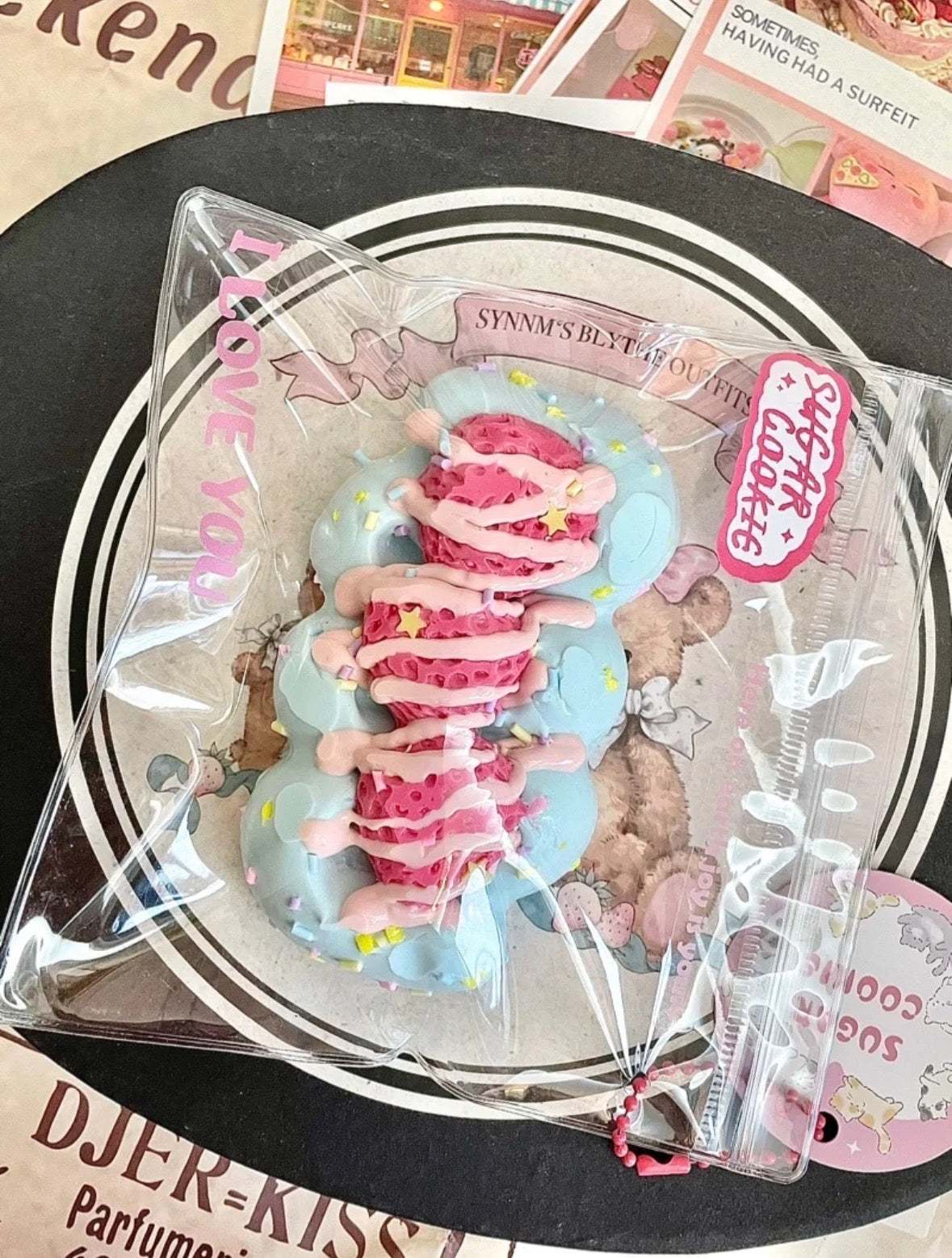Blueberry Strawberry Cream Cake squishy