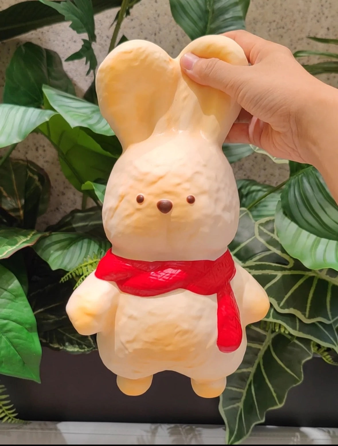 Huge bunny w lil cutie